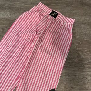 Lululemon Athletica Pink and White Striped Garment